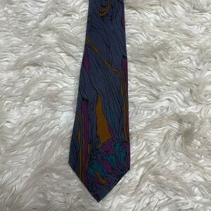 Brandini Men’s 100% Silk Grey Tie